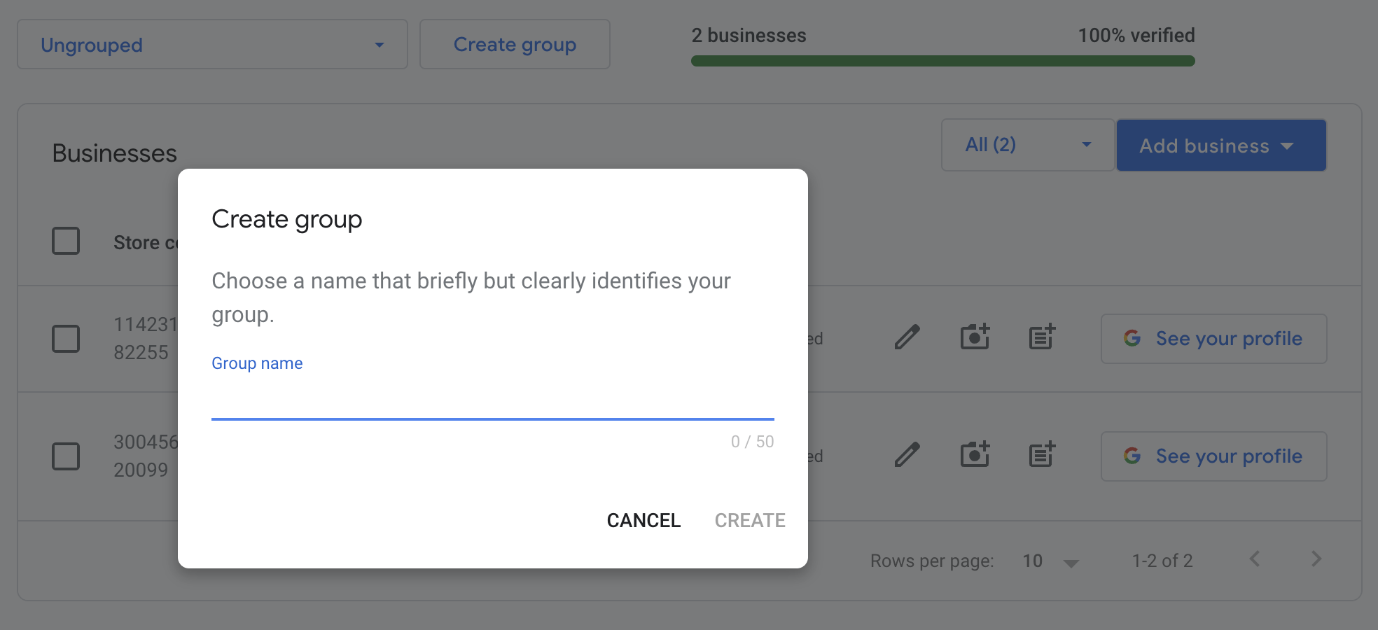 how to add a second address to google my business